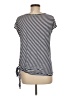 Max Edition Stripes Gray Short Sleeve Top Size M - photo 2
