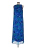 All That Jazz 100% Polyester Paisley Blue Casual Dress Size 9 - 10 - photo 2