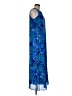 All That Jazz 100% Polyester Paisley Blue Casual Dress Size 9 - 10 - photo 4