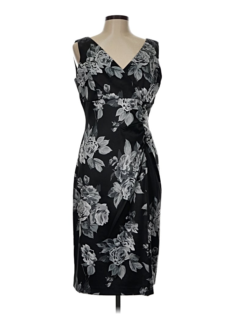 Pre-owned Donna Ricco Cocktail Dress In Black