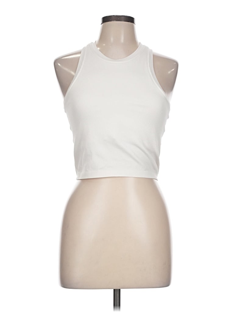 Pre-owned Pro-fit Tank Top Ivory Halter Neckline Tops