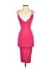 Nookie Solid Pink Cocktail Dress Size S - photo 1