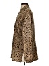 Sunny Leigh 100% Silk Animal Print Brown Long Sleeve Silk Top Size S - photo 5