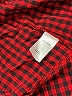 IZOD Checkered-gingham Red Long Sleeve Button-Down Shirt Size M - photo 8