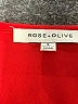 Rose + Olive 100% Polyester Red 3/4 Sleeve Blouse Size S - photo 7