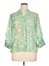 Ruby Rd. Green 3/4 Sleeve Blouse Size 16 - photo 1