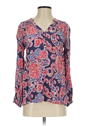 Lilly Pulitzer Long Sleeve Silk Top (view 1)