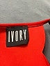 Ivory Solid Red Casual Dress Size S - photo 7