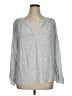 Boden 100% Viscose Silver Long Sleeve Blouse Size 16 - photo 1