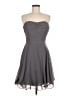 Bill Levkoff 100% Polyester Solid Gray Cocktail Dress Size 8 - photo 1