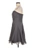 Bill Levkoff 100% Polyester Solid Gray Cocktail Dress Size 8 - photo 5