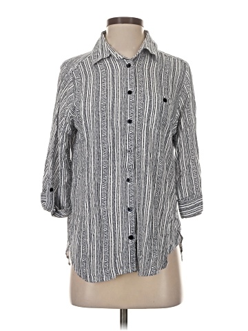 N Touch 3/4 Sleeve Button-Down Shirt (view 1)
