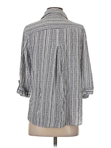 N Touch 3/4 Sleeve Button-Down Shirt (view 2)