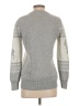 Unbranded 100% Acrylic Fair Isle Gray Pullover Sweater Size S - photo 2