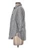 N Touch 100% Rayon Stripes Gray 3/4 Sleeve Button-Down Shirt Size S - photo 5