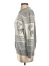 Unbranded 100% Acrylic Fair Isle Gray Pullover Sweater Size S - photo 5