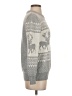 Unbranded 100% Acrylic Fair Isle Gray Pullover Sweater Size S - photo 4