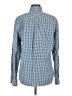 Gap Checkered-gingham Blue Long Sleeve Button-Down Shirt Size M - photo 2