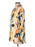 Unbranded 100% Polyester Print Yellow Long Sleeve Blouse Size L - photo 5