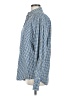 Gap Checkered-gingham Blue Long Sleeve Button-Down Shirt Size M - photo 5