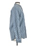 Gap Checkered-gingham Blue Long Sleeve Button-Down Shirt Size M - photo 4