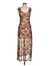 Louna Animal Print Brown Cocktail Dress Size M - photo 1