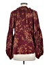 Lovestitch 100% Polyester Burgundy Long Sleeve Blouse Size M - photo 2