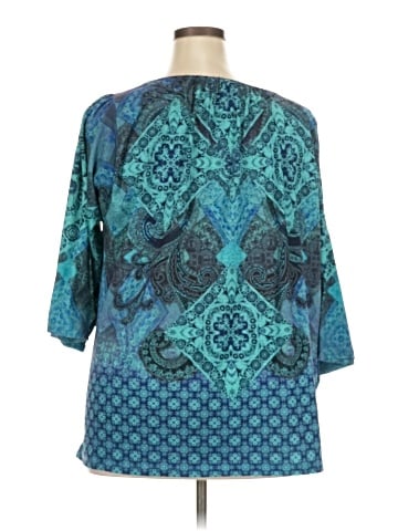 One World 3/4 Sleeve Blouse (view 2)