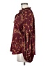 Lovestitch 100% Polyester Burgundy Long Sleeve Blouse Size M - photo 5