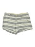 St. Tropez West 100% Linen Stripes Gray Shorts Size 4 - photo 1