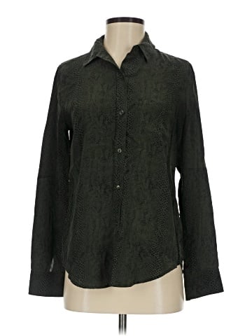 Rails Long Sleeve Silk Top (view 1)
