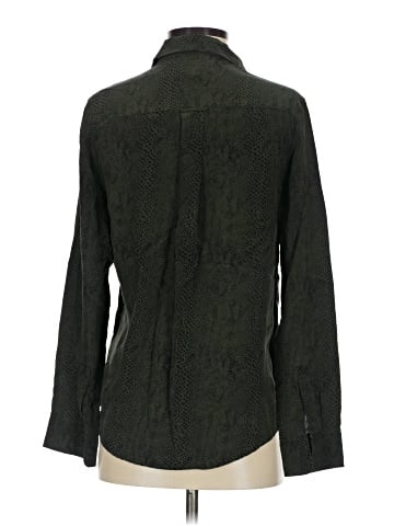 Rails Long Sleeve Silk Top (view 2)