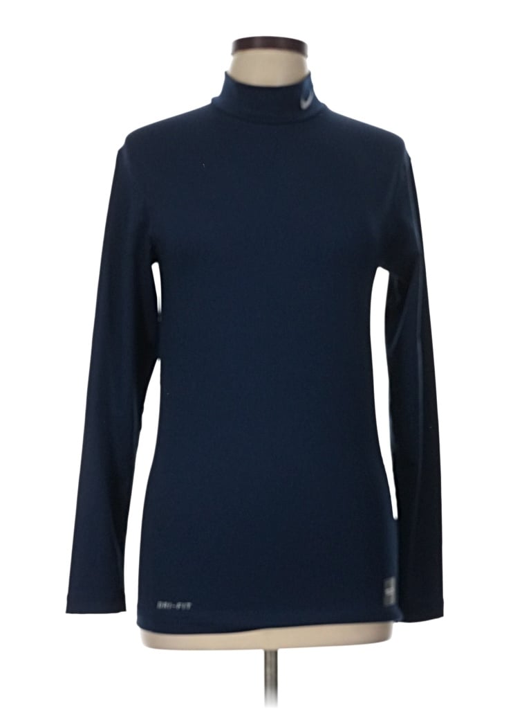 Pre-owned Nike Turtleneck Sweater In Blue