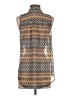 Daniel Rainn 100% Polyester Chevron-herringbone Brown Sleeveless Blouse Size S - photo 2