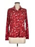 Anatomie Floral Red Long Sleeve Blouse Size M - photo 1