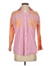 Rahi Color Block Orange 3/4 Sleeve Button-Down Shirt Size XS - photo 1