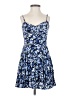 Talula 100% Rayon Floral Blue Cocktail Dress Size 0 - photo 1
