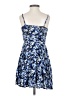 Talula 100% Rayon Floral Blue Cocktail Dress Size 0 - photo 2