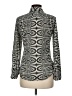 Zara Houndstooth Black Long Sleeve Blouse Size M - photo 2