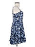 Talula 100% Rayon Floral Blue Cocktail Dress Size 0 - photo 4