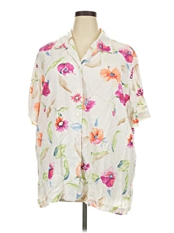 Elisabeth by Liz Claiborne Short Sleeve Blouse (view 1)