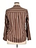 Unbranded Stripes Brown Long Sleeve Blouse Size XL - photo 2