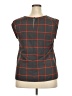 Merona 100% Polyester Gray Sleeveless Blouse Size XXL - photo 2
