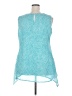 Fever 100% Polyester Teal Sleeveless Blouse Size XXL - photo 2