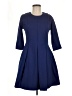 Gap Solid Blue Casual Dress Size 8 - photo 1