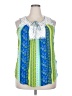 Zac & Rachel 100% Polyester Blue Sleeveless Blouse Size XL - photo 1