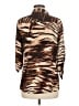 Calvin Klein 100% Rayon Animal Print Brown 3/4 Sleeve Blouse Size M (estimated) - photo 2