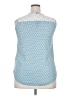 Zac & Rachel 100% Polyester Blue Sleeveless Blouse Size XL - photo 2