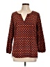 Merona 100% Polyester Orange 3/4 Sleeve Blouse Size L - photo 1