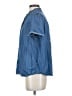 Easel 100% Tencel Blue Short Sleeve Blouse Size S - photo 5